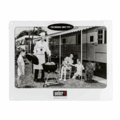 Weber-metalen Bord 'Family' In Reliëf