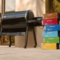 Natuurlijke Hardhout Pellets - Cherry -Goedkope BBQ Winkel Pellets Stapel 4